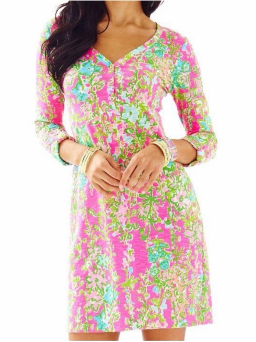 LILLY PULITZER Size XXS Palmetto Dress Flamingo Pink Southern Charm Cotton